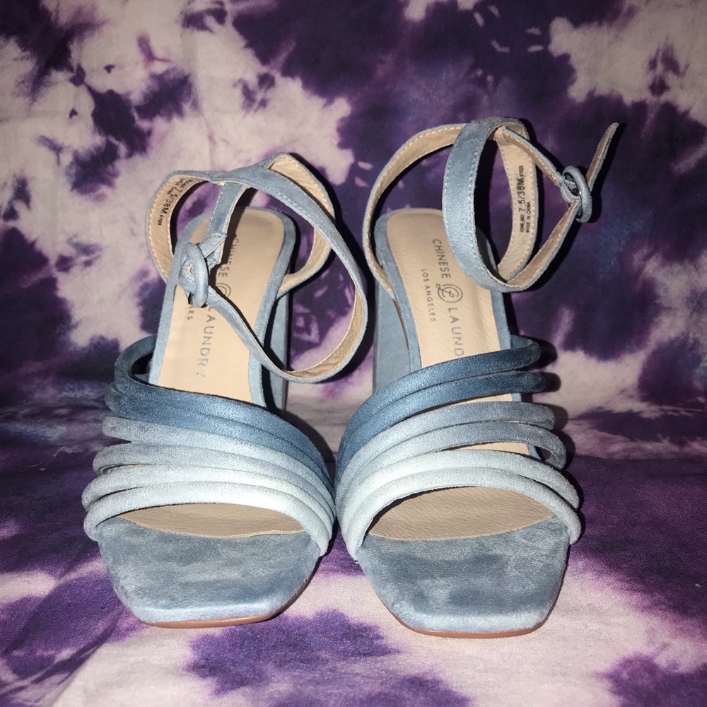 Ombré blue heels